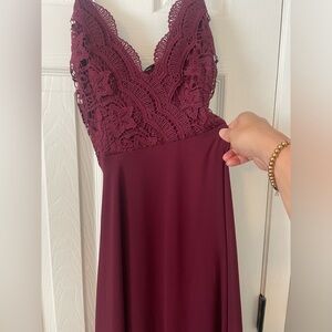 Lulus Crochet maxi dress